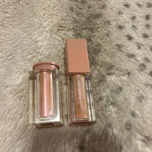 KKW Beauty ultralight beam duo- peach ultra shimmering loose powder & lip gloss